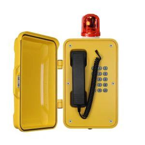 Teléfono resistente al agua con baliza intermitente JR101-FK-L