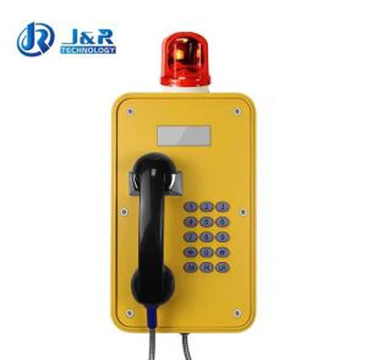 Teléfono para planta química con pantalla y lámpara JR105-FK