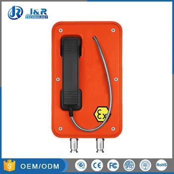 Teléfono a prueba de explosiones color naranja JREX106-A03-CB-Analógico