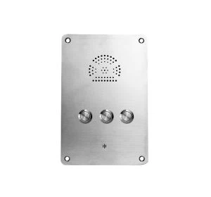 Intercomunicador de sala limpia a prueba de polvo a prueba de agua con 3 botones para elevador, estacionamiento, cajero automático