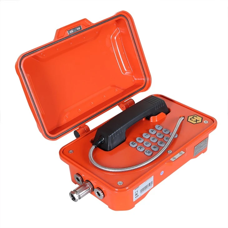 Full Keys Explosion Proof Telephone ATEX Certified For Offshore Platform