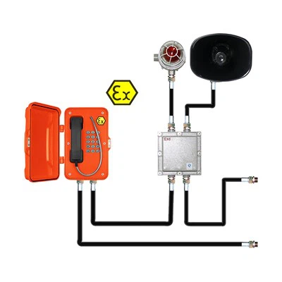 Teléfono IP a prueba de explosiones-de luz y sonido